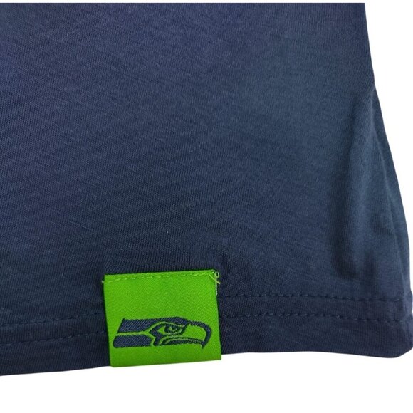 Seattle Seahawks Womens NFL Team Apparel Graphic Tee Shirt Navy Blue M. NWT. - Picture 6 of 8